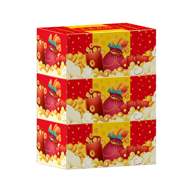 Sunton عالية الجودة 2 Ply Virgin Wood Wood Paper Box Tissue 180 Sheets